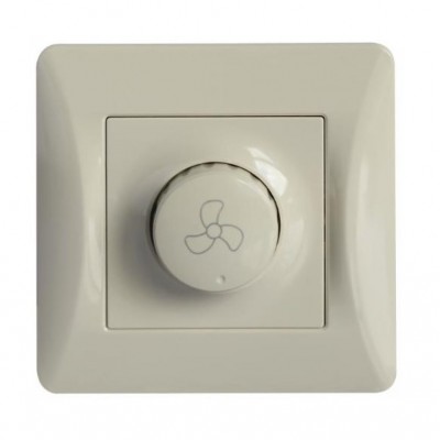 Διακόπτης Dimmer για Ανεμιστήρα 10A Μπεζ Lineme H-Series 50-00112-30